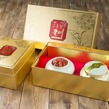 선물용 고추장 굴비 금색상자 500g (2구)